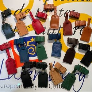 Rare Colors Louis Vuitton Luggage Tags
& Poignet Sets (Price per 1 each)